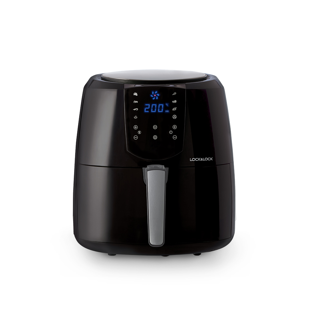[Áp voucher giảm thêm 300k] Nồi Chiên Không Dầu - Locknlock Jumbo Plus Air Fryer - 220 - 240V~ - 1800W - 50/60Hz - 5.2L - 2 Màu (Đen, Trắng) - EJF357, , large image number 1